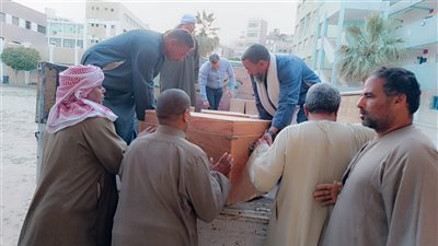 مراكز توزيع أسئلة امتحانات الشهادة الإعدادية بالفيوم تتسلم بوكليت الإنجليزي والجبر