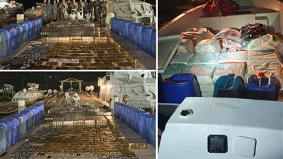 القوات البحرية تنجح في إحباط محاولة تهريب مخدرات عبر سواحل البحر الأحمر 