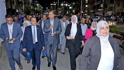 محافظ سوهاج يتفقد شارع أسيوط/سوهاج بعد الانتهاء من أعمال التطوير والتجميل
