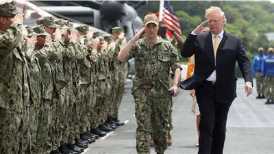 ترامب: نجهز مخزوناتنا من الأسلحة بوتيرة غير مسبوقة