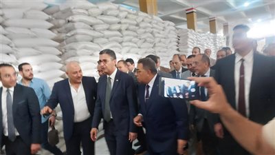 وزير التموين يطمئن المصريين على المخزون الاستراتيجي للقمح من الدقهلية (فيديو وصور) 
