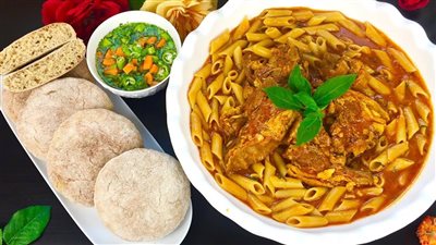 طريقة عمل المكرونة المبكبكة، أسرع أكلة من المطبخ الليبي