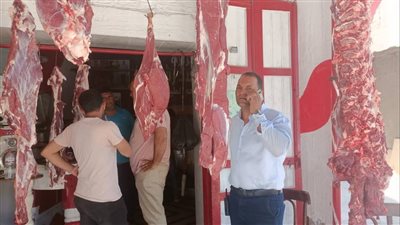 حملات مكبرة على محال الجزارة بالتنسيق مع الجهات المعنية في دمياط