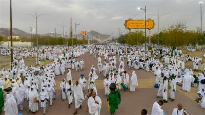 مشاهد روحانية من داخل مسجد نمرة قبيل خطبة عرفة (فيديو)