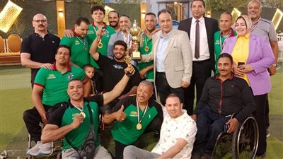 تكريم نادي متحدي الإعاقة بالفيوم الحاصل على دوري كرة السلة كراسي متحركة 