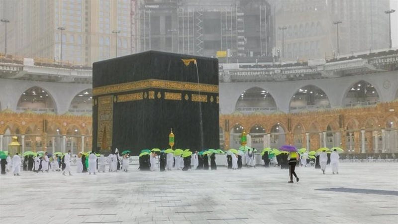 أمطار رعدية فى مكة،