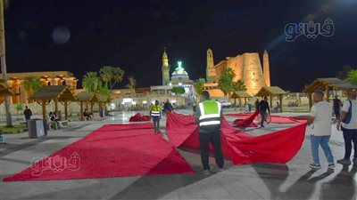 ساحة أبو الحجاج بالأقصر تستعد لصلاة عيد الأضحى والمحافظ يتفقد التجهيزات (فيديو وصور)