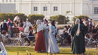 تجمع المواطنين بمنطقة نمرة 6 بالإسماعيلية احتفالا بعيد الأضحى (صور) 