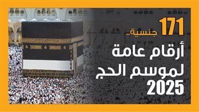 171 جنسية.. أرقام عامة لموسم الحج 2025 (إنفوجراف)