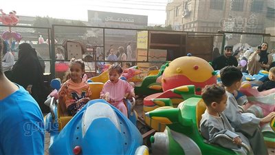 العيد فرحة، ألعاب وملاهي واحتفالات الأطفال بعيد الأضحى بحدائق الغربية (فيديو)