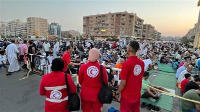 الهلال الأحمر المصري يشارك في تأمين احتفالات عيد الأضحى بالحدائق العامة