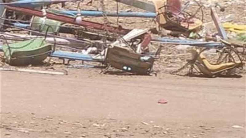  سقوط مرجيحة بقرية