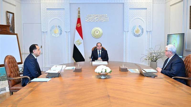  السيسي خلال اجتماعات