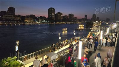 إقبال كبير للمواطنين على ممشى أهل مصر بنهاية ثالث أيام عيد الأضحى