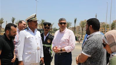  محافظ الجيزة يتفقد محيط المتحف المصري الكبير استعدادا لحفل الافتتاح