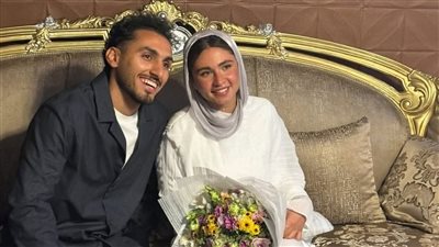 أحمد حمدي لاعب الزمالك يحتفل بخطوبته