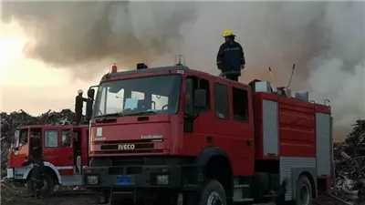 نشوب حريق في مبنى تابع لشركة مياه الشرب بقنا