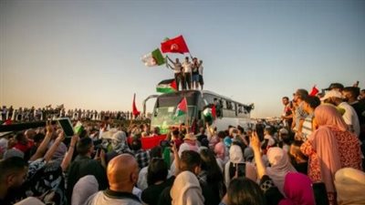 قافلة الصمود المغاربية لفك الحصار عن غزة تعبر الحدود التونسية إلى ليبيا 
