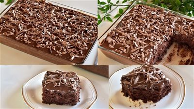 طريقة عمل الكيك بصوص الشوكولاتة