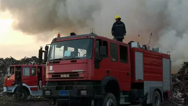 السيطرة على حريق