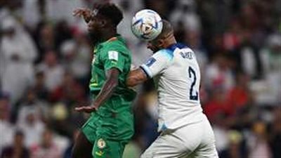 تعادل 1/1 بين إنجلترا والسنغال في الشوط الأول 