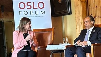 وزير الخارجية أمام منتدى أوسلو: مصر ملتزمة بإنهاء الحرب والكارثة الإنسانية بغزة