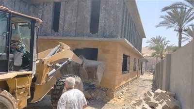 إزالة 13 حالة بناء مخالف على أراضي أملاك الدولة بمركز كرداسة بالجيزة