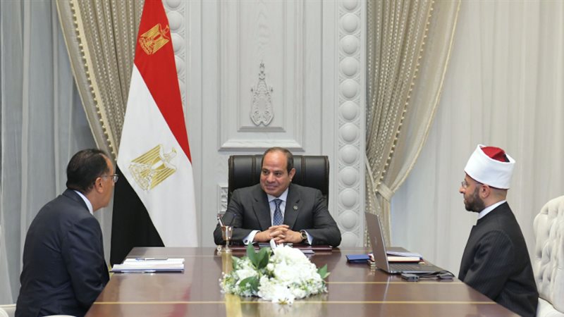  السيسي خلال اجتماع