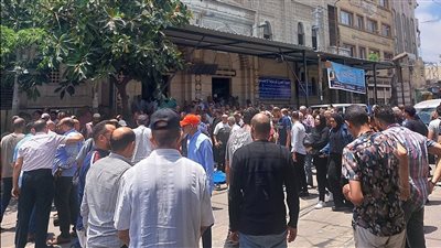 تشييع جنازة أحد أفراد طاقم يخت الإسكندرية المختفي بالبرلس 