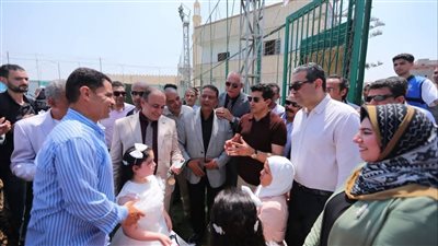 محافظ دمياط ووزير الرياضة يتفقدان أعمال تطوير مركز شباب التوفيقية