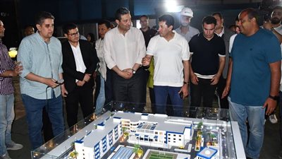 وزير الرياضة ومحافظ دمياط يتابعان أعمال تطوير المدينة الشبابية برأس البر