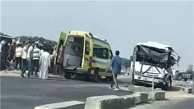 إصابة 6 أشخاص في تصادم سيارتين على الطريق الغربي بالفيوم