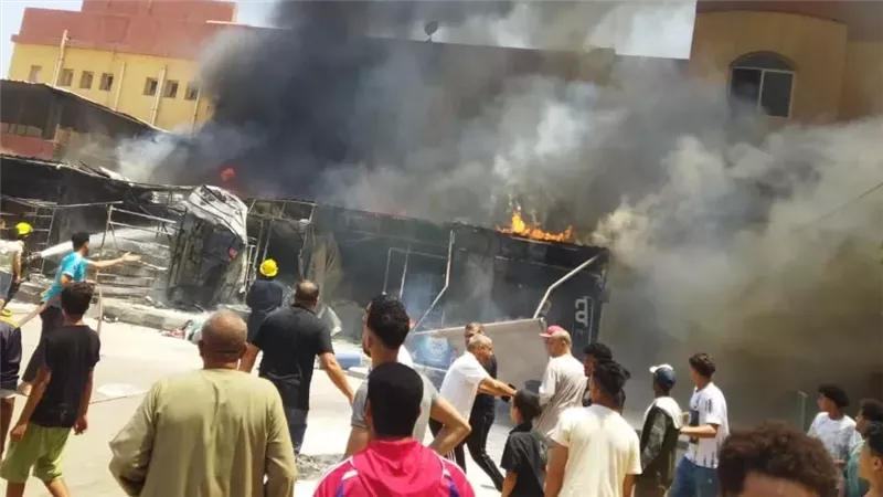 حريق مول شهير والأمن