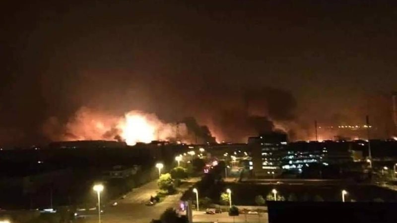 حريق مطار مهر آبادفي