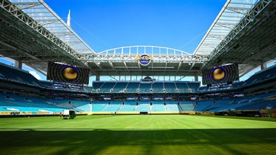 شاهد، ملعب هارد روك قبل ساعات من استضافة مباراة الأهلي وإنتر ميامي 