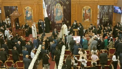 كنيسة العذراء بالإسكندرية تنظم طقس تجليس نيافة الأنبا مينا على كرسي الإيبارشية