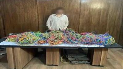 ضبط عاطل بتهمة سرقة الأسلاك والكابلات الكهربائية من العقارات تحت الإنشاء بالقطامية