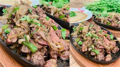 طريقة عمل الكبد والقوانص لغداء سريع وموفر 