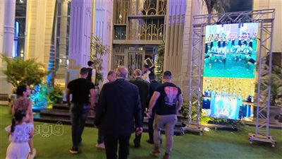 ناصر منسي يستعين بشركة لتأمين حفل زفافه بالزقازيق قبل وصول نجوم الزمالك (صور)