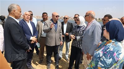 محافظ بنى سويف يتفقد الموقف التنفيذي لمشروع المرسى السياحي شرق النيل