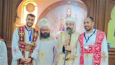 الأنبا أكسيوس يرسم شمامسة جدد للخدمة في إيبارشية المنصورة