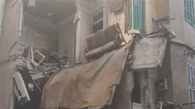 انهيار عقار بمنطقة باكوس في الإسكندرية دون إصابات 