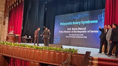 استعدادات جامعة القاهرة لاستقبال رئيس وزراء صربيا (صور)