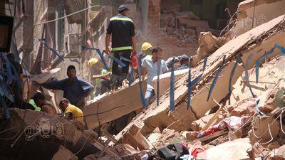 محافظة القاهرة: حالة وفاة و3 ناجين من عقارَي حدائق القبة المنهارين