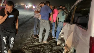 أسماء المصابين في حادث تصادم سيارة عمال مع جرار زراعي بالإسماعيلية