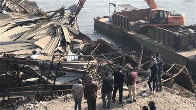 إزالة تعد على حرم النيل بطلخا في محافظة الدقهلية | صور 