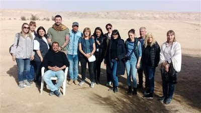 وفود أجنبية تزور آثار تونا الجبل بالمنيا 