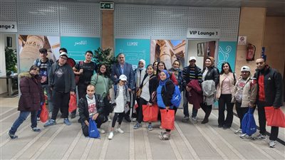 مطار الأقصر يحتفي بأطفال مبادرة 