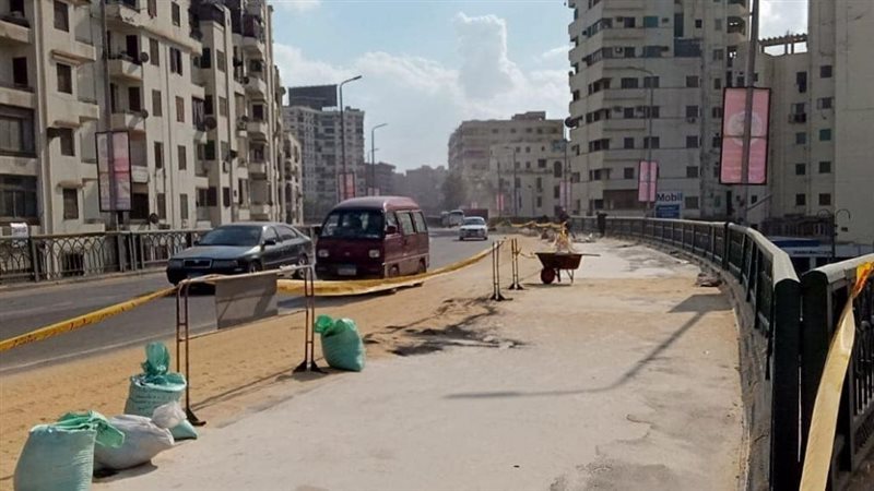 غلق مطلع كوبرى الجيزة