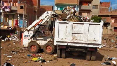 رفع الإشغالات وتجمعات القمامة ونواتج الهدم بالمنوفية
